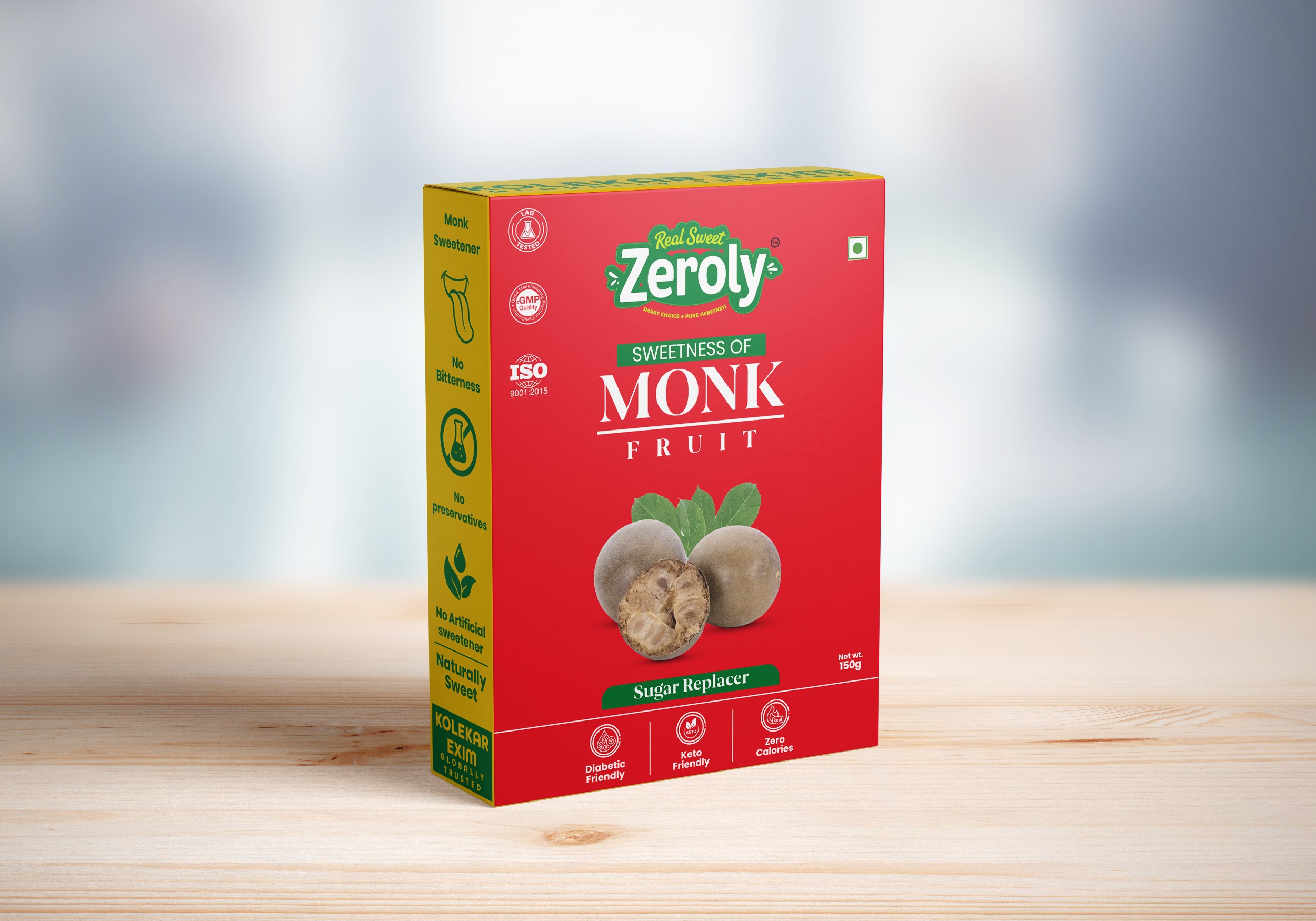 RealSweet Zeroly monk fruit sweetener packet